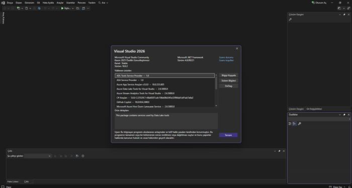 image-1-700x374 Microsoft Visual Studio 2026 Community Edition | Ocak 2026 v18.2.1 | Stable |  Standalone Installer